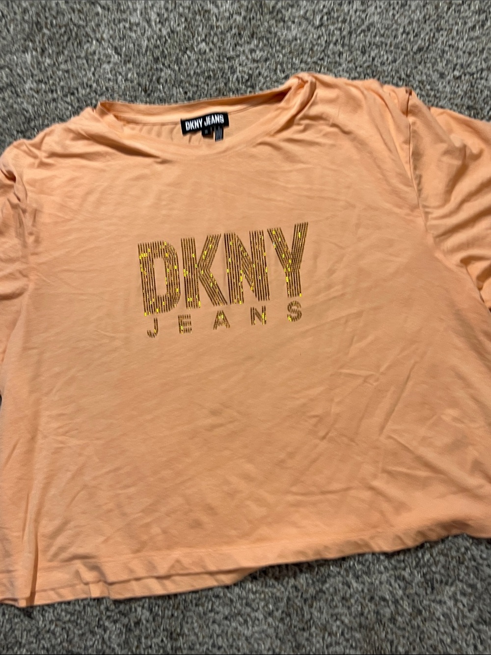 DKNY Jeans Peach Logo Tee